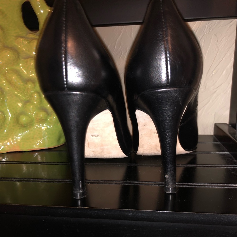 VANELi Ancyra Black Leather Heels W/ Studs sz 8.5 - Picture 4 of 7